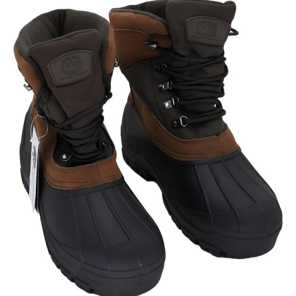Polar Range Men\'s Peak Cold Weather Boots Brown US 10